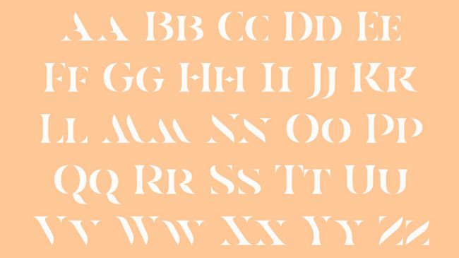Hãy bổ sung chút tinh tế vào thiết kế của bạn với font Casa Stencil (Nguồn: Mathieu Desjardins)