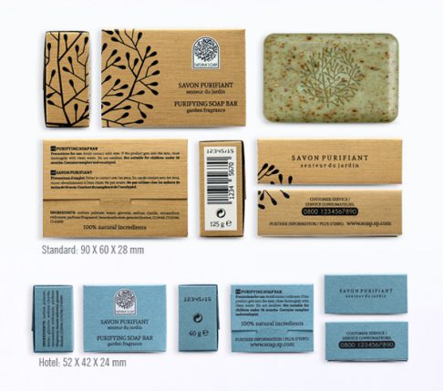 Natural Soap Packaging Template Mẫu bao bì xà phòng thiên nhiên