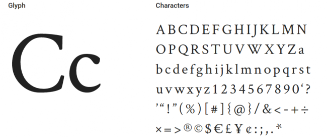 Crimson Text là một họ font miễn phí lấy cảm hứng bởi những mặt chữ xuất hiện trên những cuốn sách cổ 