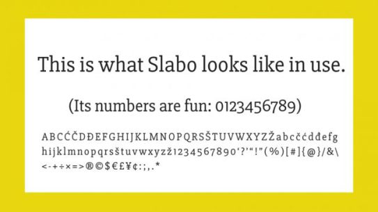 Một font chữ serif hiện đại được chỉnh sửa hoàn hảo tới từng pixel 