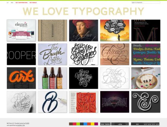 Chiêu đãi đôi mắt bạn với những tác phẩm lộng lẫy được giới thiệu trên We Love Typography