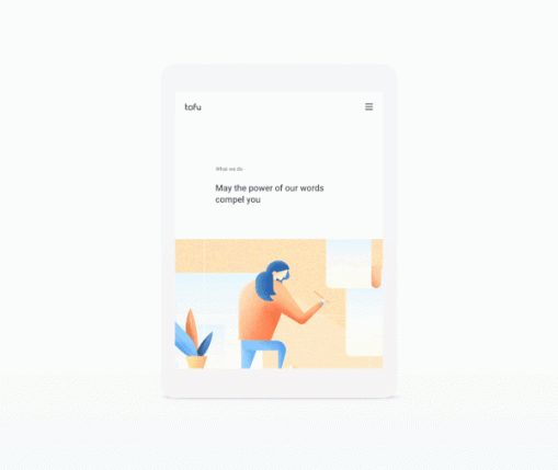 4) Tác giả: Daniel Tan, Daphnie Loong - Dự án: Tofu Design - Website & Identity
