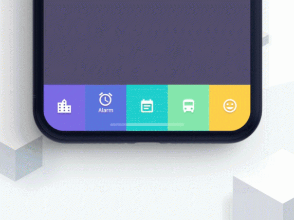 (6) Tác giả: Dannniel - Dự án: Tab Bar Cube Interaction